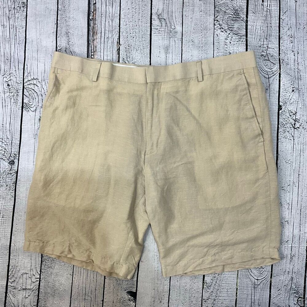LOUIS RAPHAEL Linen Blend Shorts